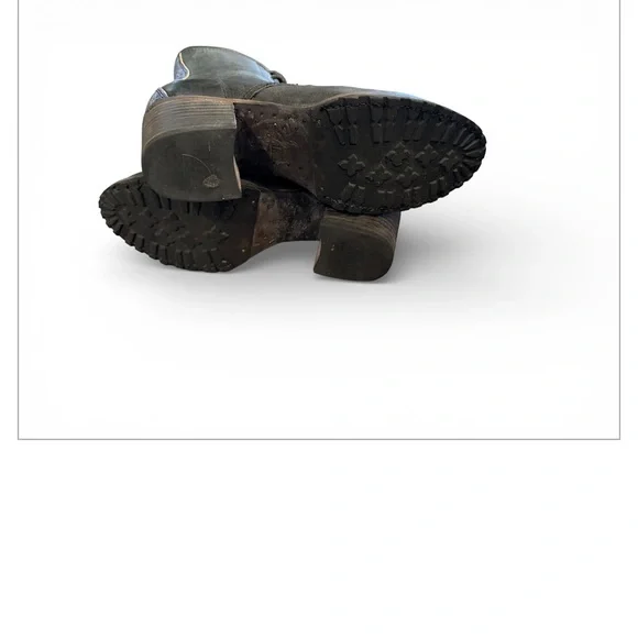 FREEBIRD by Steven Black Leather/Snakeskin Cavalier Ankle Boot Size 9 - Picture 6 of 8